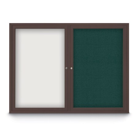 United Visual Products Corkboard, 18"x24", Keylime/Satin UV401PLUS-SATIN-KEYLIME